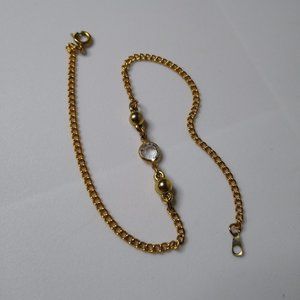 Decorative Metal Chain 9 1/2 Inch Ankle Bracelet